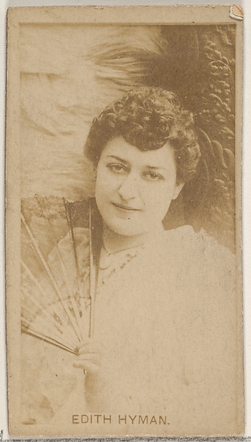 Allen & Ginter, Edith Hyman, from the Actors and Actresses series (N45, Type 8) for Virginia Brights Cigarettes