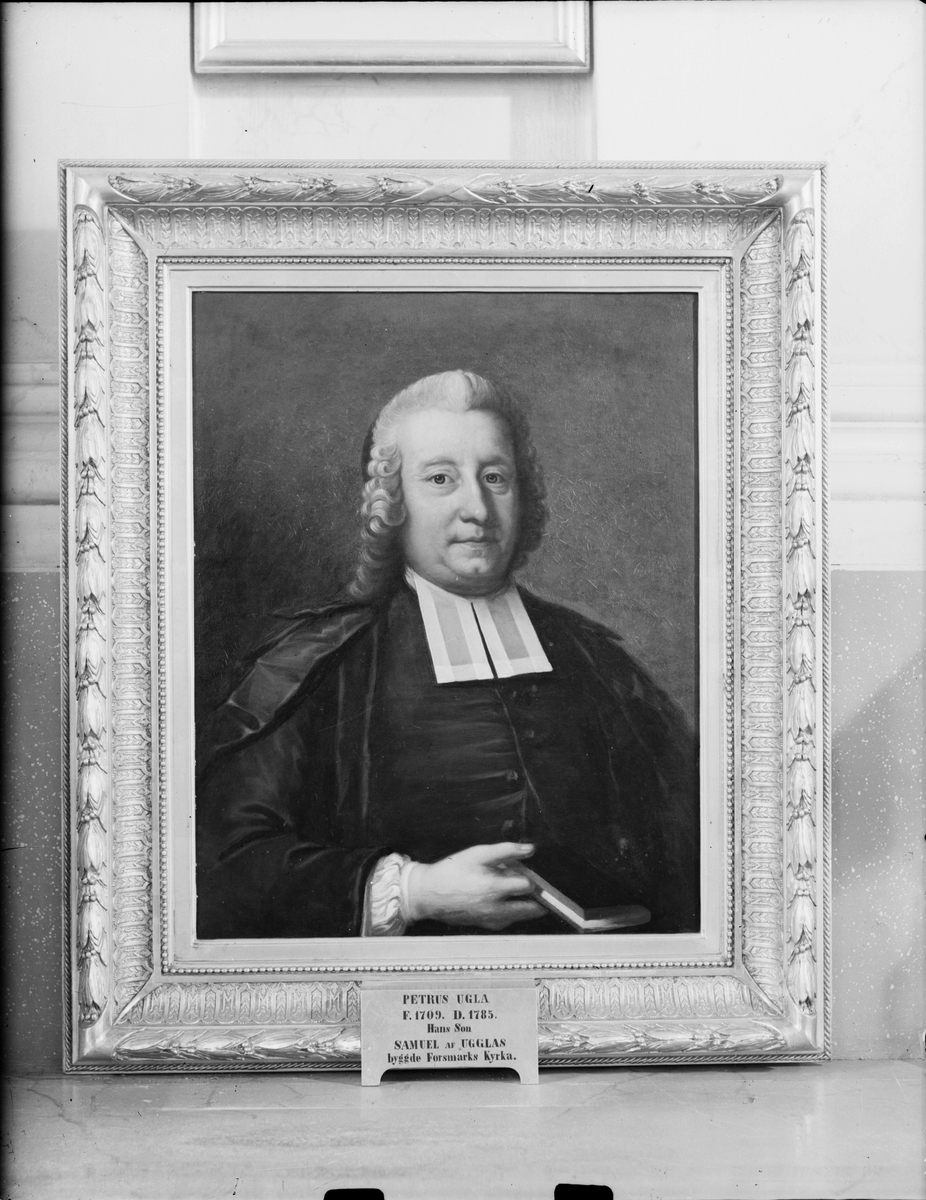 Skötsner-Edhlund, Oil painting depicting Petrus Ugla, Forsmark, Uppland