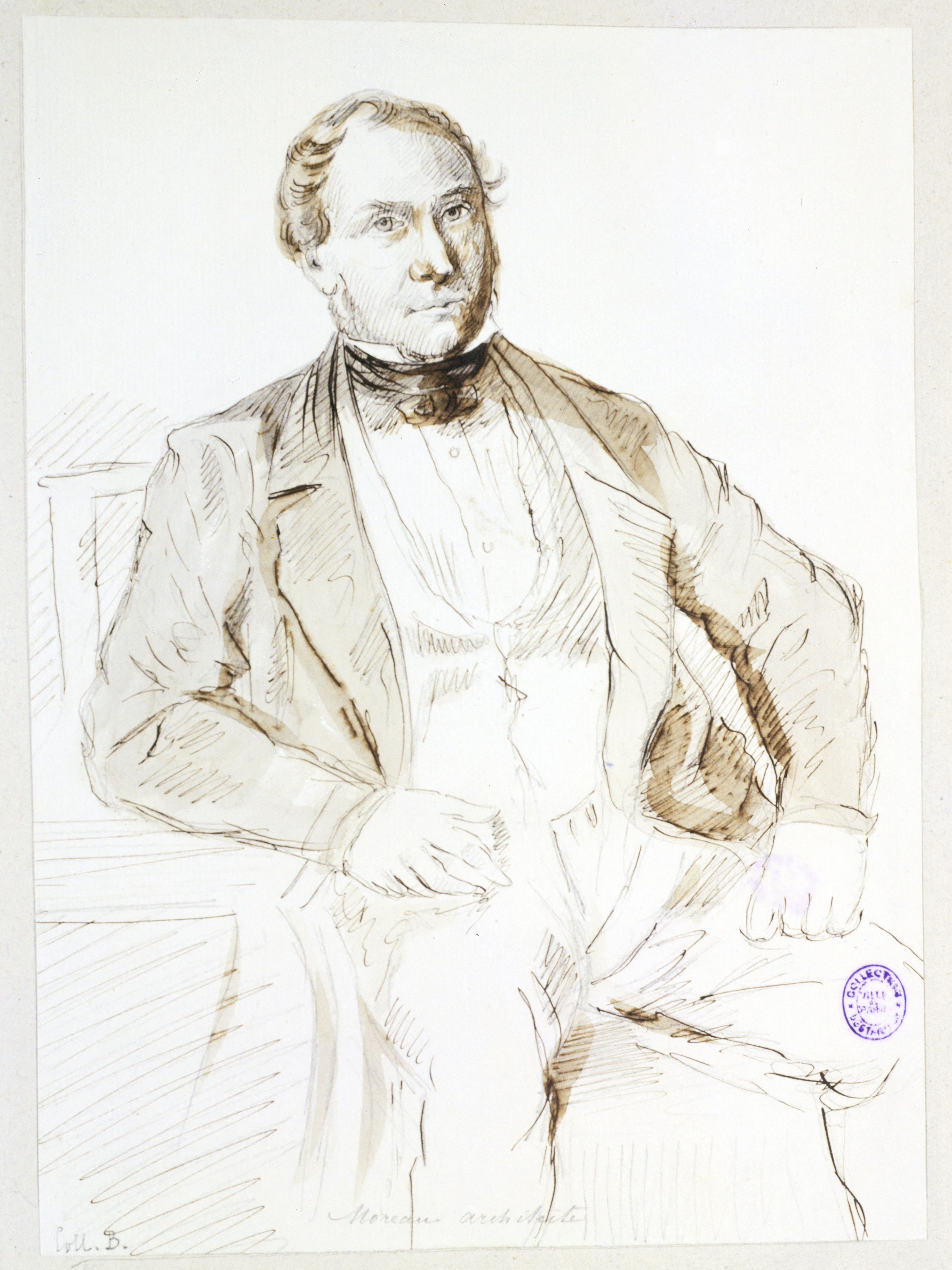 Anonyme, Portrait de Pierre-Louis Moreau-Desproux (1727-1794), architecte