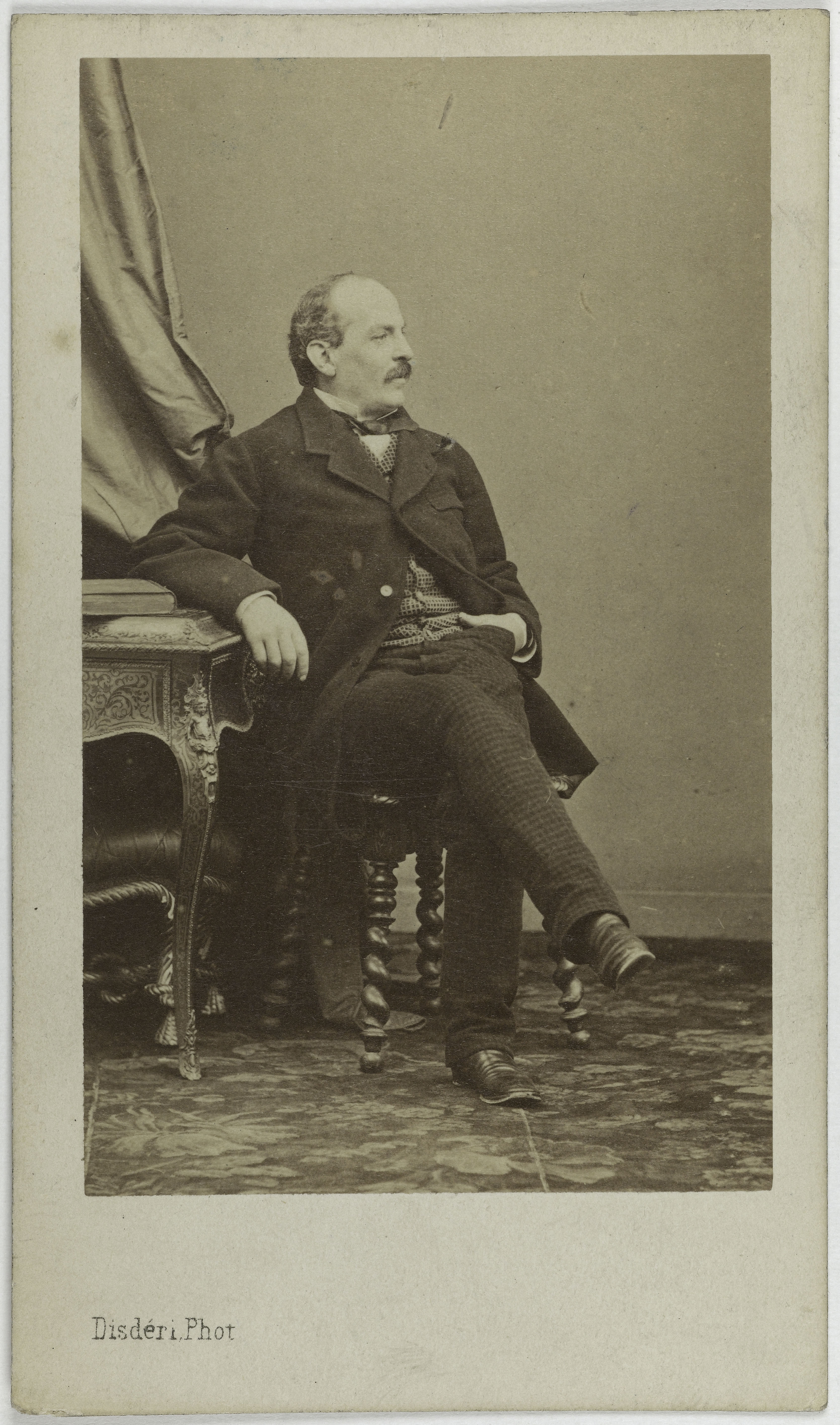 André-Adolphe-Eugène Disdéri, Portrait du Comte Pepoli, (1796-1881)