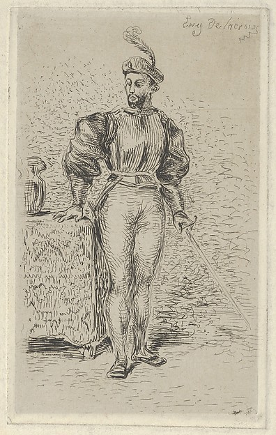 Eugène Delacroix, Man at Arms