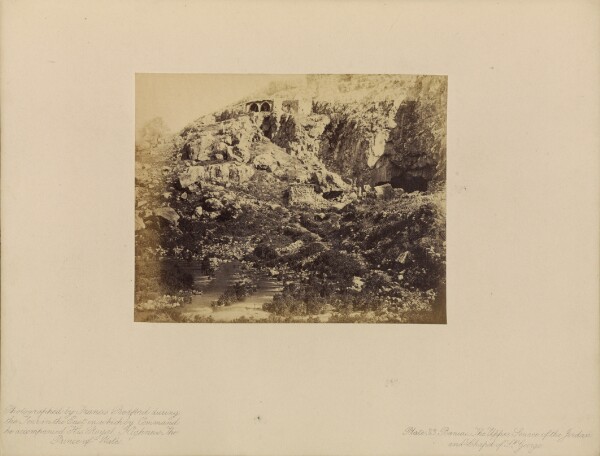 Francis Bedford, Banias - The Upper Source of the Jordan River, and The Chapel of St. George