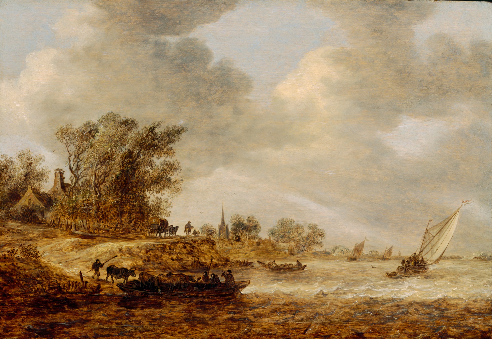 Jan van Goyen, A Windy Day