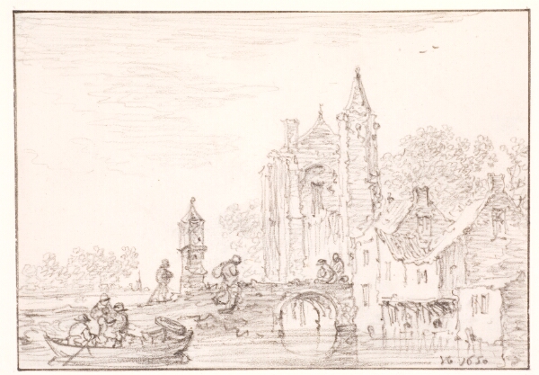 Jan Josefsz van Goyen, Huse ved en flod