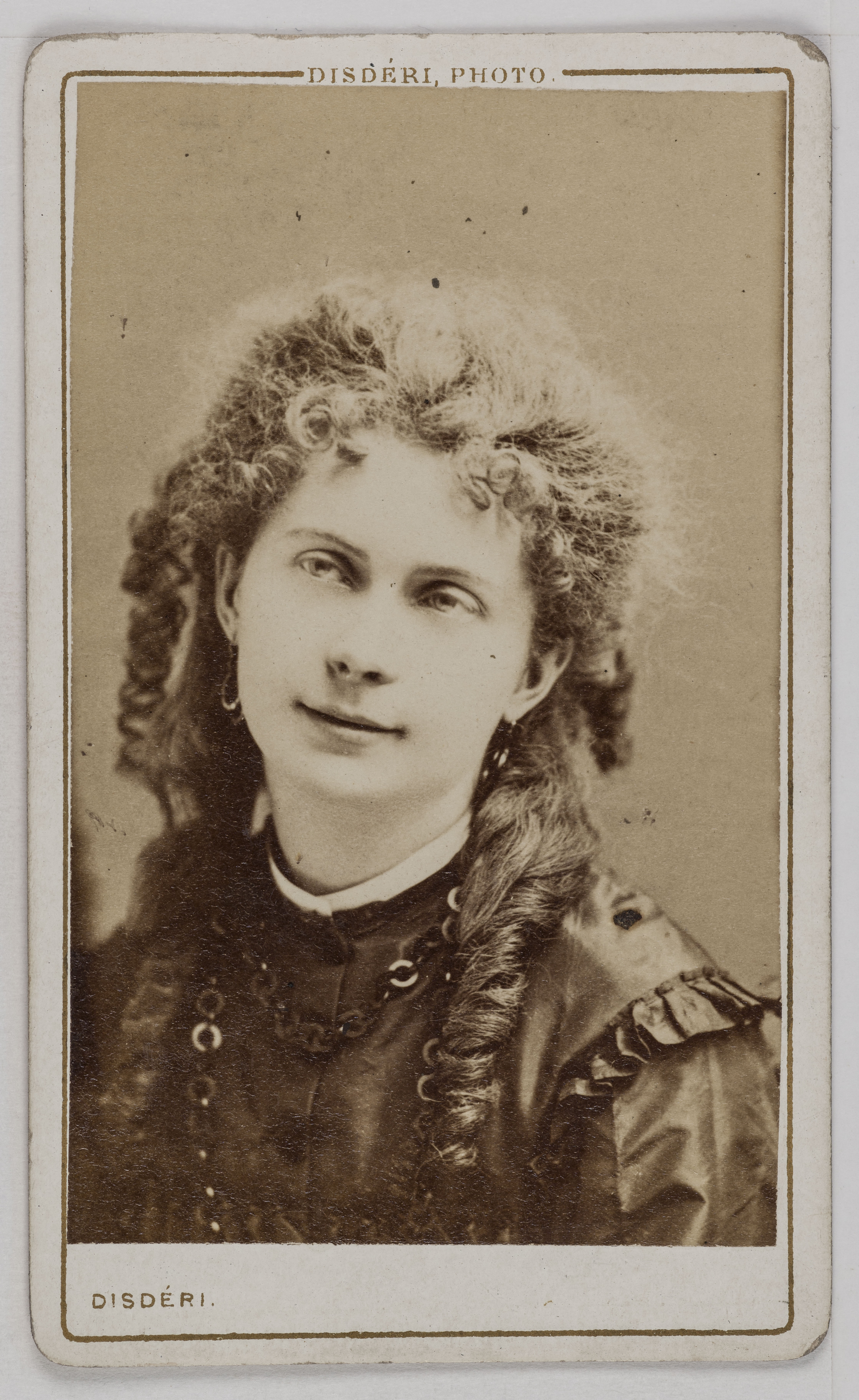 André-Adolphe-Eugène Disdéri, Portrait d'Anna Voght (Vogt ou Vog ?), actrice.