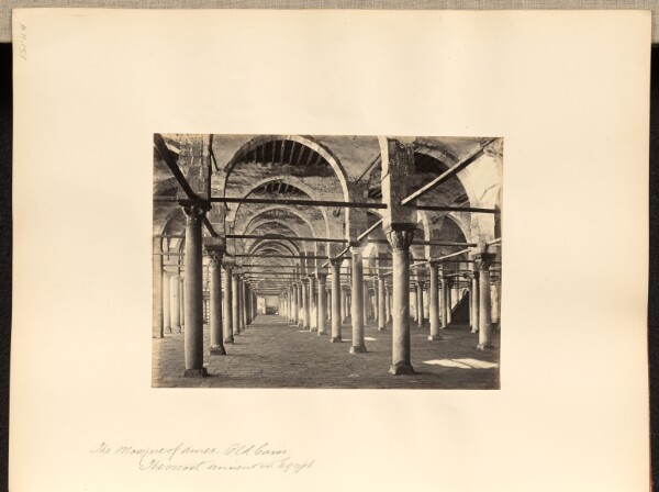 Francis Frith, The Mosque of Amer, Old Cairo. The most ancient in Egypt.