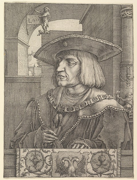 Lucas van Leyden, Emperor Maximillian I