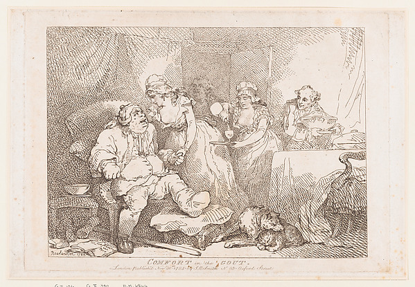 Thomas Rowlandson, Comfort in the Gout