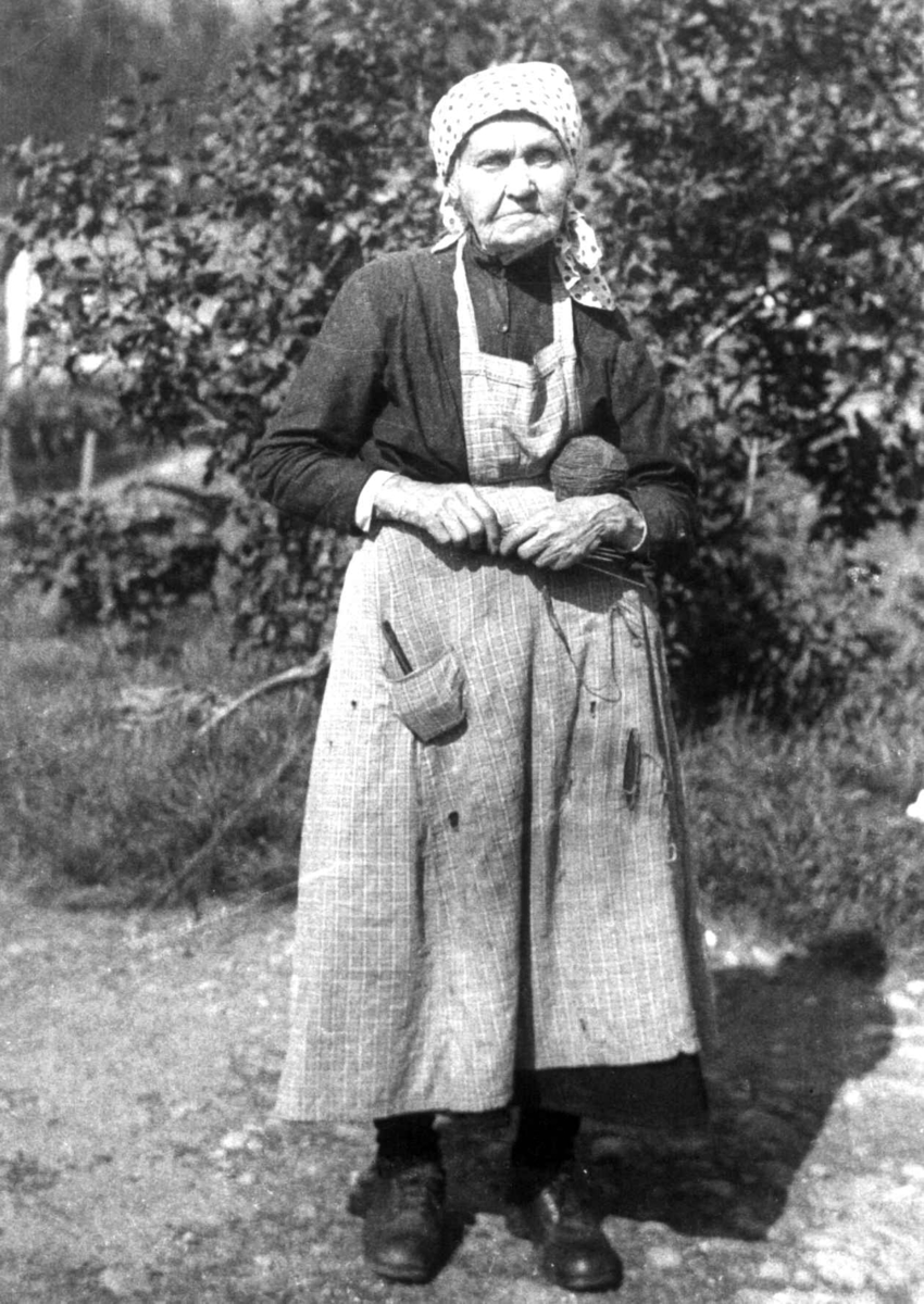 Anna Grostøl, Aust-Agder 1936. Portrett av Signe G. Mjåland født 1848. Harstveit, Gjøvdal.