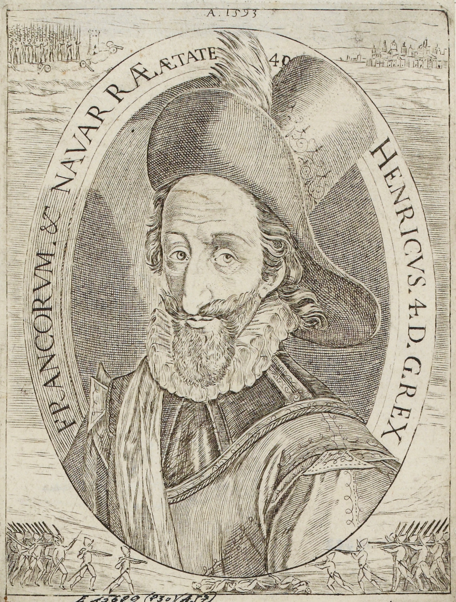 Anonyme, Henricus 4D.G. rex Francorum & Navarrae aetate 40