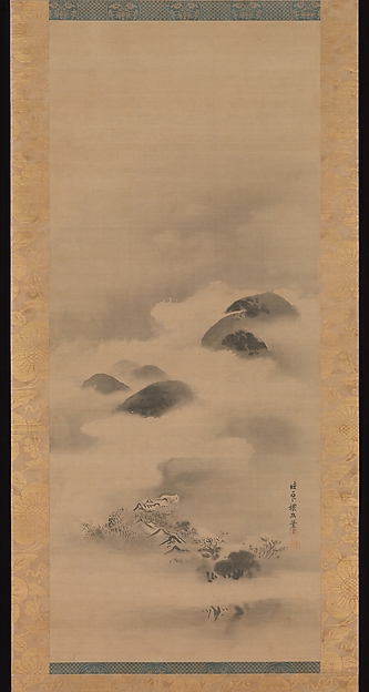 Kano Tan'yū, Landscape in Moonlight