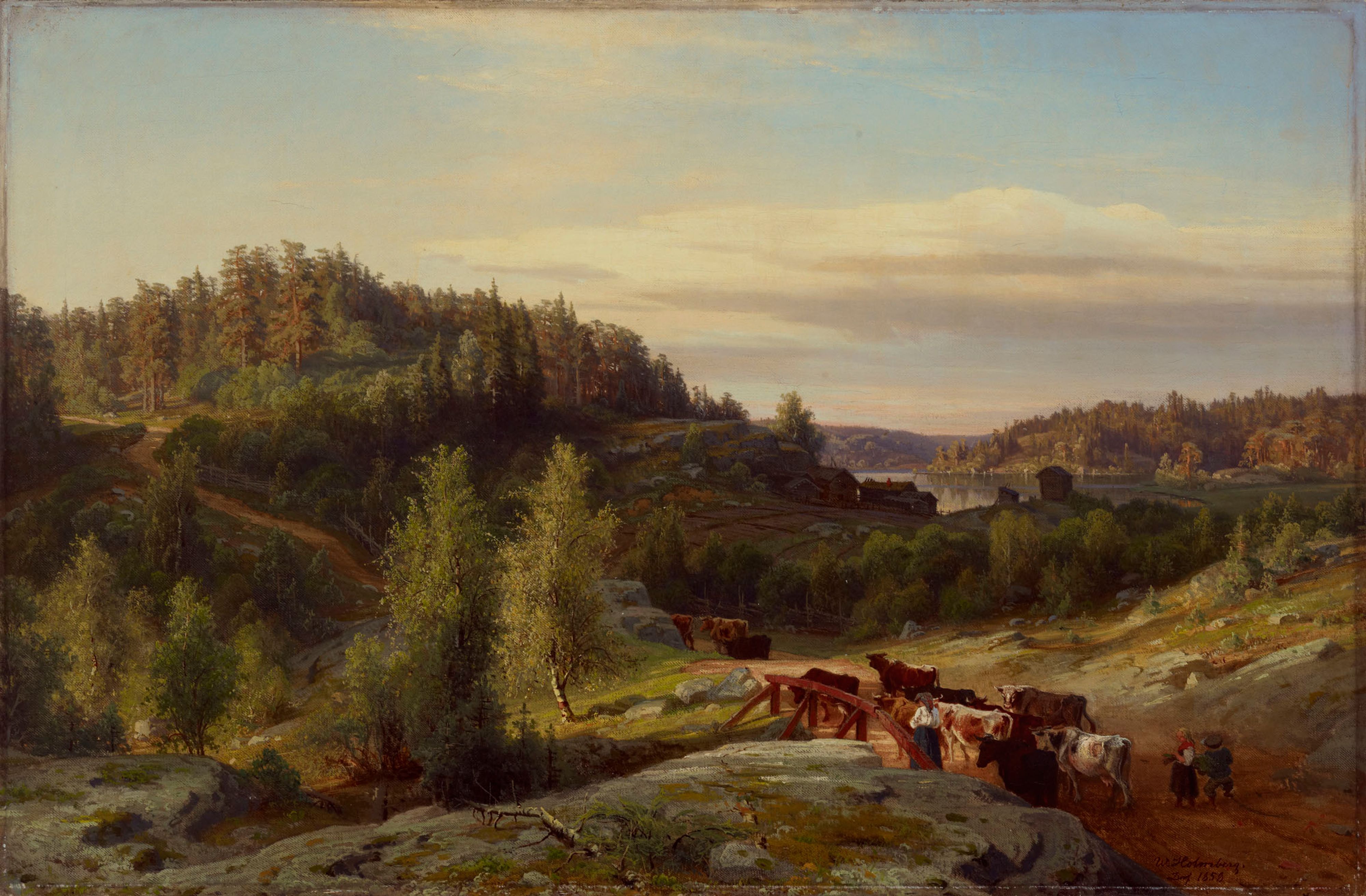 Werner Holmberg, Landscape from Kuru in Evening Light