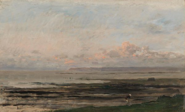 Charles-François Daubigny, Beach at Ebb Tide