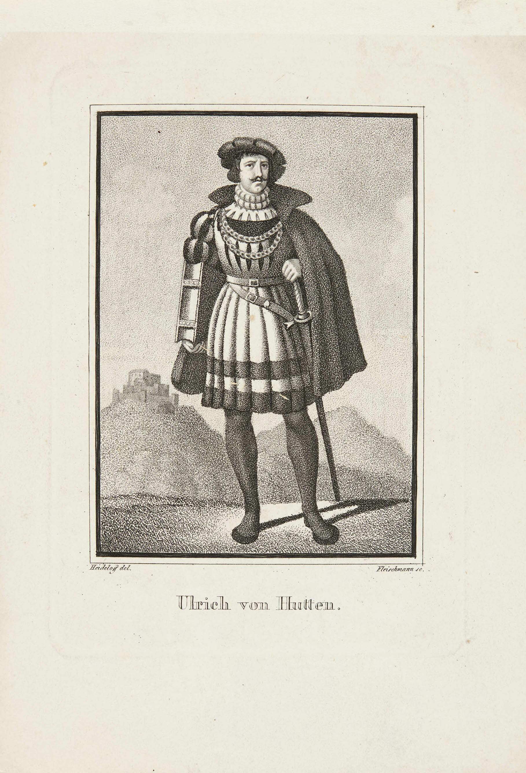 Friedrich Fleischmann, Bildnis Ulrich von Hutten
