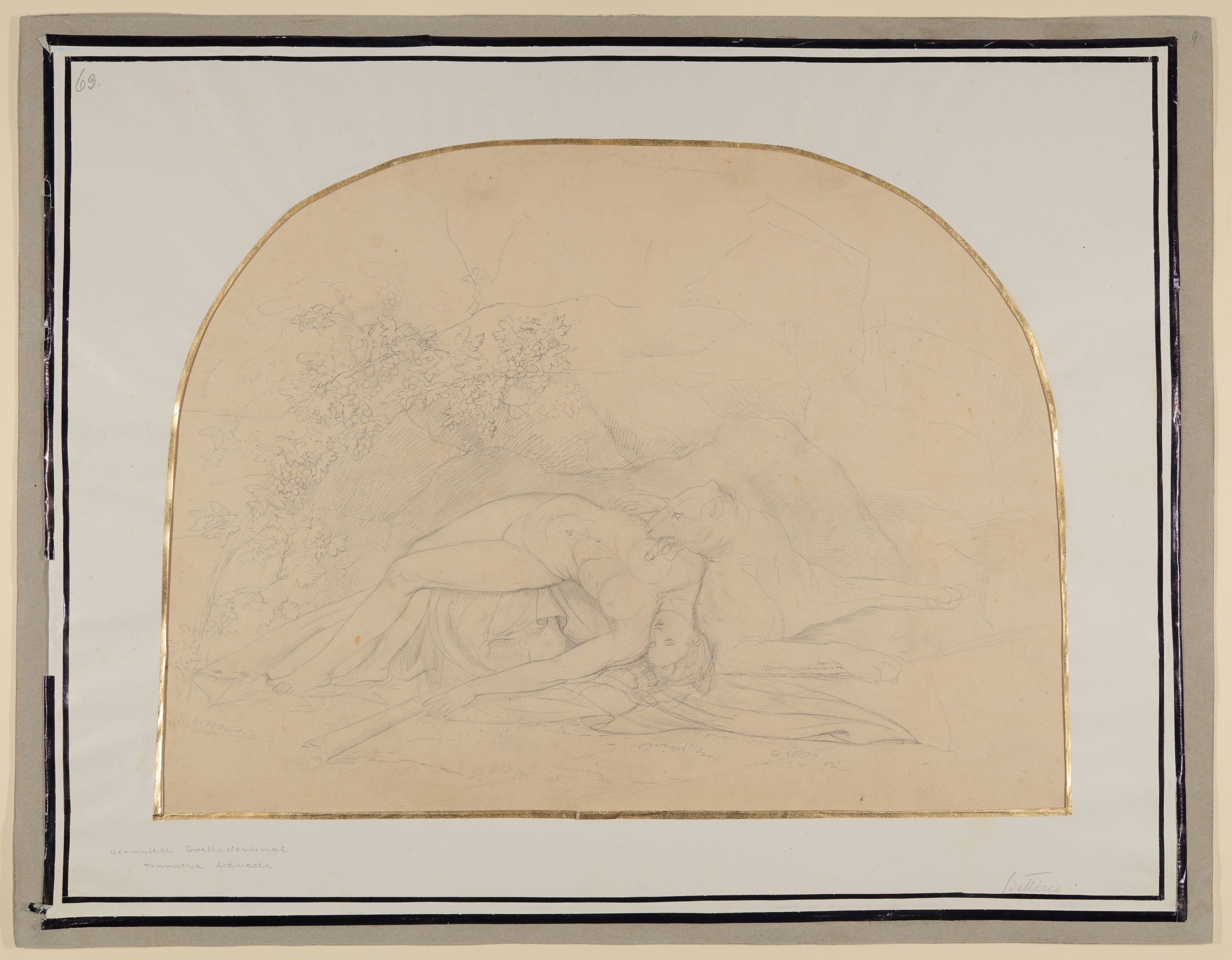 Bettine von Arnim, Trunkene Bacchantin