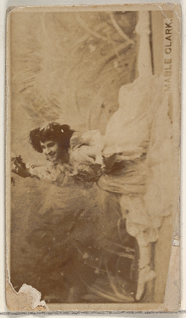 Allen & Ginter, Mabel Clark, from the Actors and Actresses series (N45, Type 8) for Virginia Brights Cigarettes