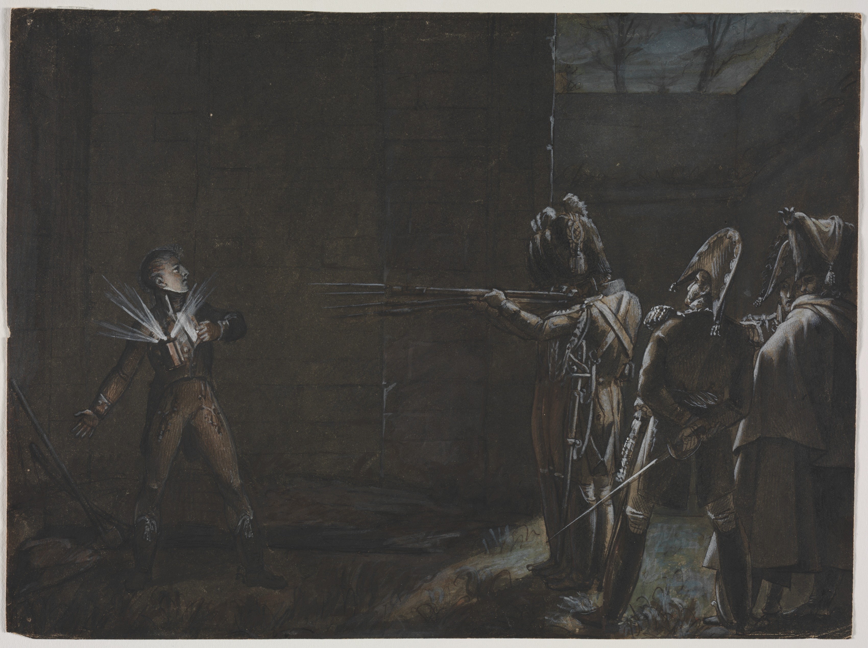 Anonymous, Execution of the Duke d'Enghien, 21 March 1804