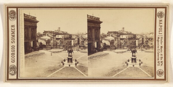Giorgio Sommer, Chiesa di S. Pietro presa dal Campidoglio (Roma)