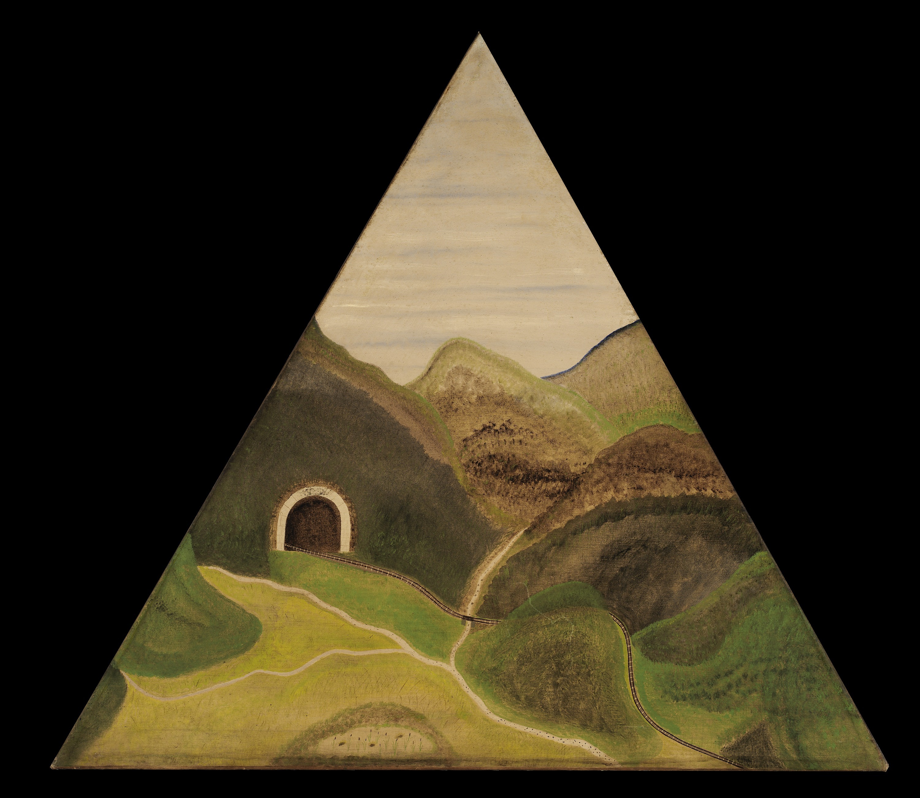 Dana Smith, Triangular Mountainscape with Tunnel