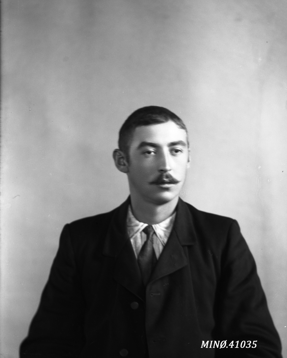 Oscar Holte, Portrett av mann - Einar Loe