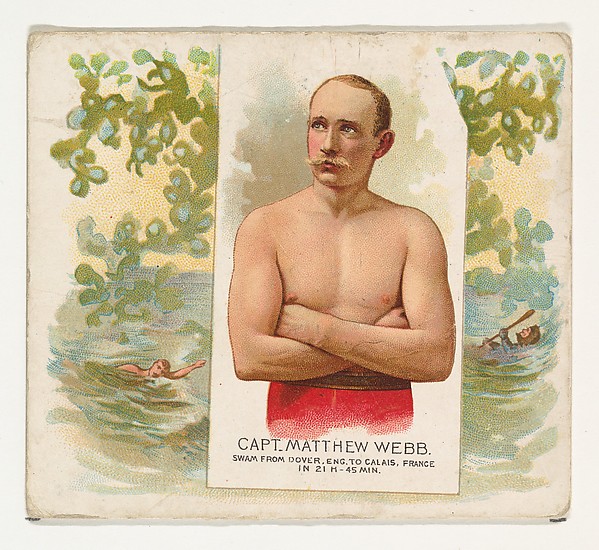 Allen & Ginter, Captain Matthew Webb, Swam From Dover, England to Calais, France, from World's Champions, Second Series (N43) for Allen & Ginter Cigarettes