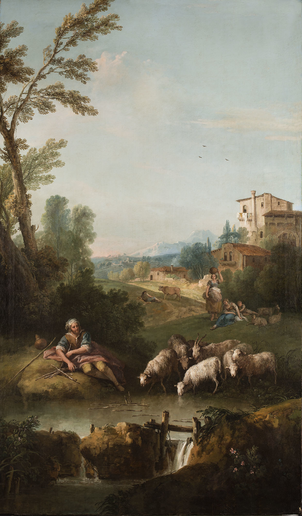 Francesco Zuccarelli, Landscape with Jacob Watering Laban's flock