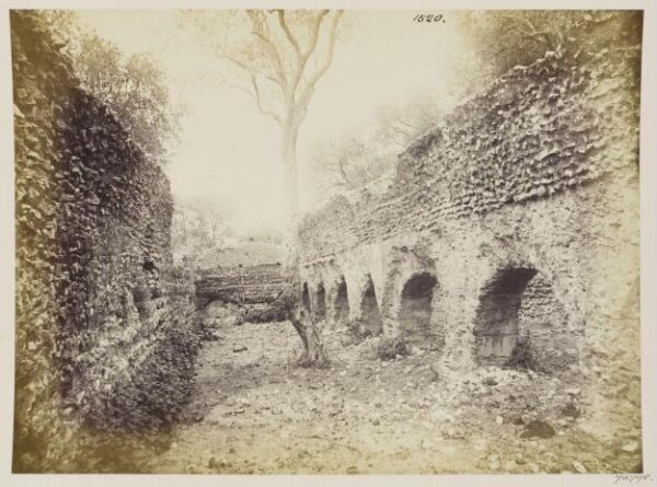 Parker, John Henry, Aqueducts - One of the Chambers of the Castellum Aquae of the Marciae, B.C. 145, in the Via di Carciano, at Tivoli, on the side of the hill.