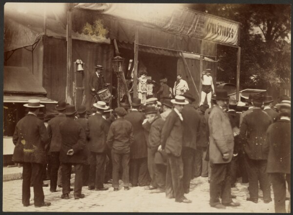 Eugène Atget, Fête des Invalides (Sideshow at a Street Fair)