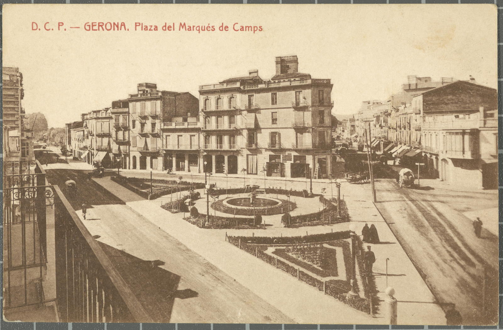 Desconegut, D.C.P.-Gerona. Plaza del Marqués de Campos