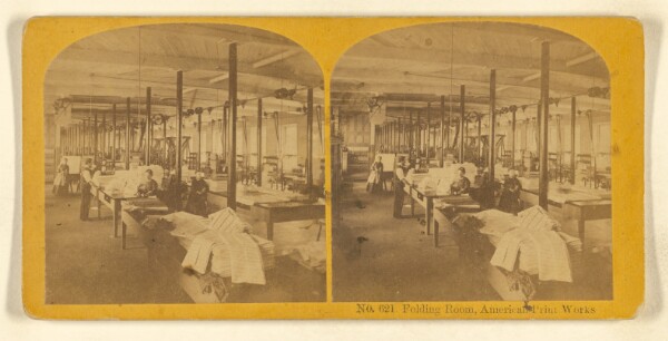 Benjamin West Kilburn, Folding Room, American Print Works.