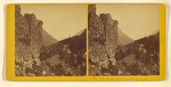 Benjamin West Kilburn, Pulpit Rock, Crawford Notch.