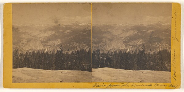 Carleton Watkins, [View from the Sentinel Dome]