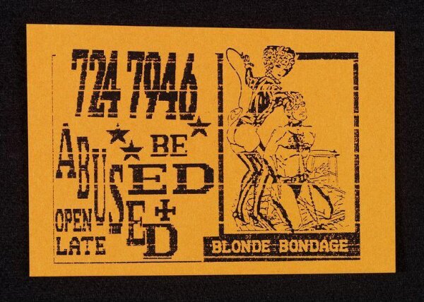 Unknown, Be Abused/ Blonde Bondage.