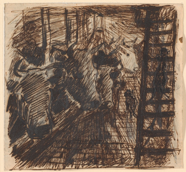 Theodor Philipsen, Aften i kostalden