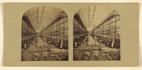 London Stereoscopic and Photographic Company, Interior View of the Crystal Palace, Looking towards the north end, and comprising nearly the entire length of the Nave.