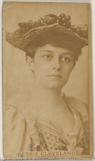 Allen & Ginter, Bessie Cleveland, from the Actors and Actresses series (N45, Type 8) for Virginia Brights Cigarettes