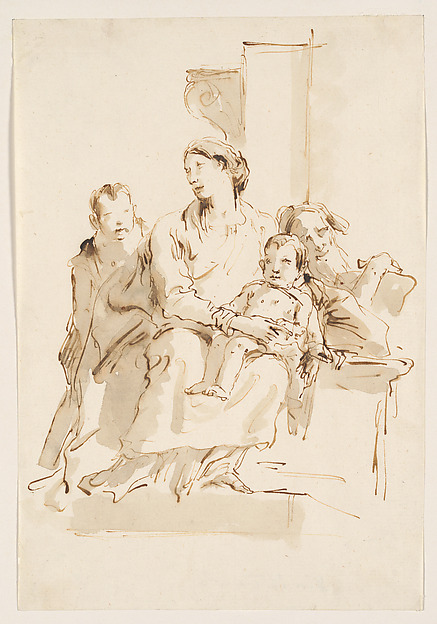 Giovanni Battista Tiepolo, The Holy Family with Saint John