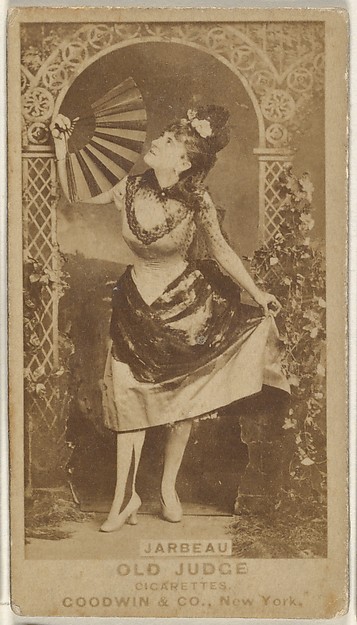 Goodwin & Company, (Vernona) Jarbeau, from the Actors and Actresses series (N171) for Old Judge Cigarettes