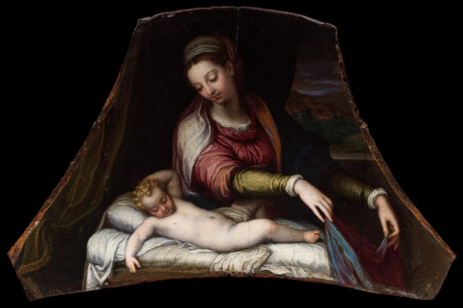 Lavinia Fontana, Virgin Adoring the Sleeping Christ Child