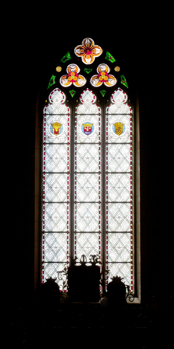 Olle Norling, Glass painting in the Oxenstiernska choir (travé 19), Uppsala Cathedral, Uppsala 2013