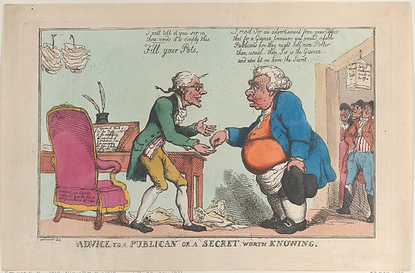 Thomas Rowlandson, Advice to a Publican, or a Secret Worth Knowing