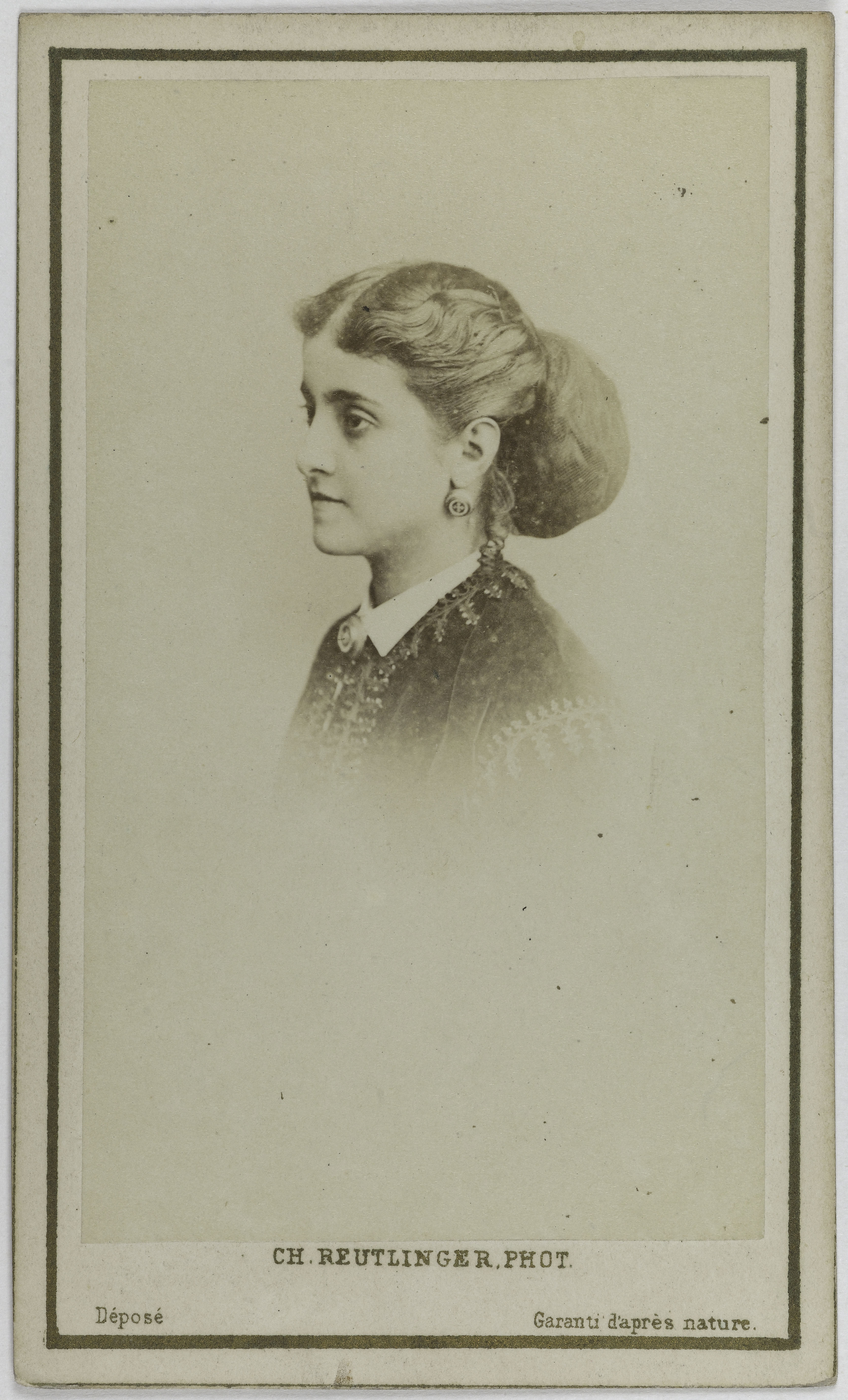 Charles Reutlinger, Portrait de Patti Adelina, (Adela-Juana-Maria, dite), (1843-1919), (chanteuse lyrique)