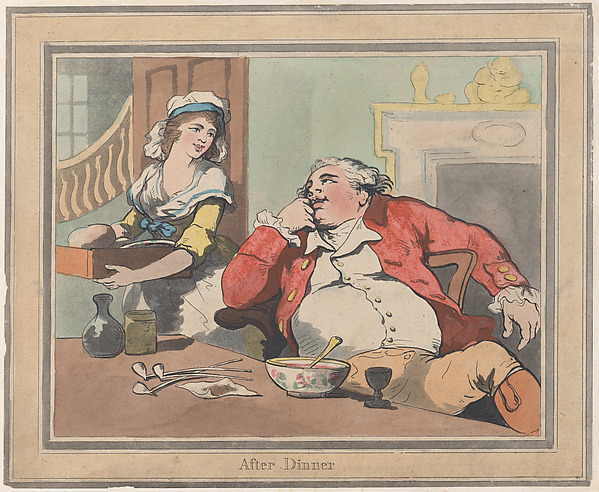 Thomas Rowlandson, After Dinner
