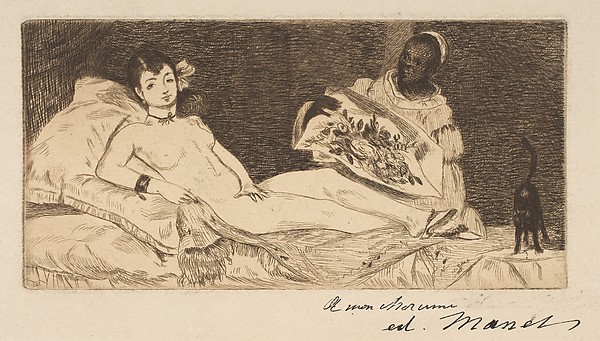 Edouard Manet, Olympia (small plate)