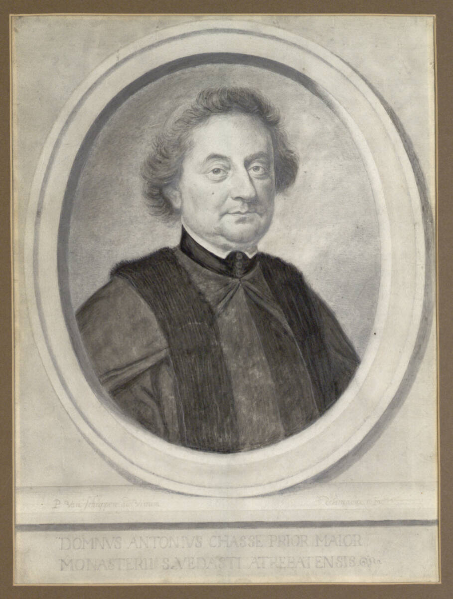 PietervanSchuppen, Antoine Chasse, Klosterprior (Brustbild im Oval)