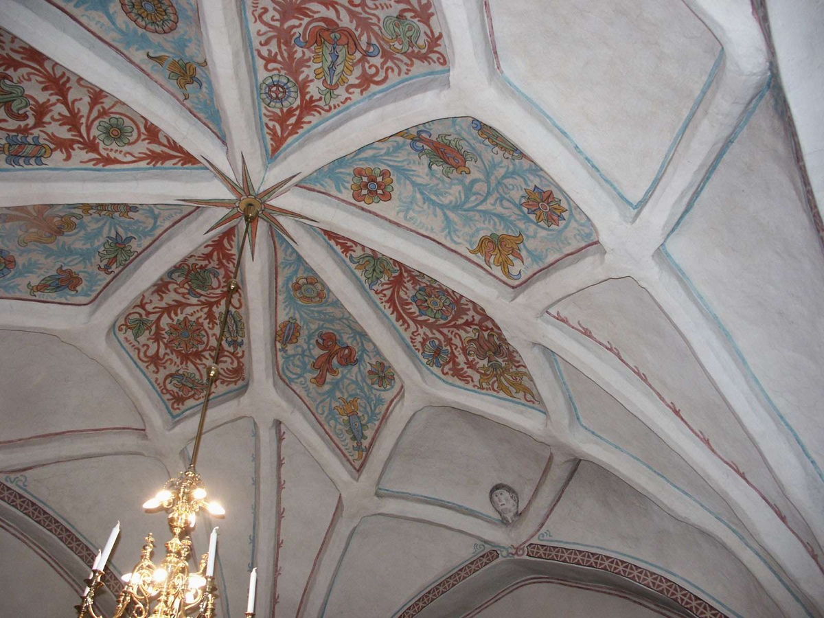 Johan Dellbeck, Star vault with paintings, The Church of Spring, Enköping, Uppland 2004