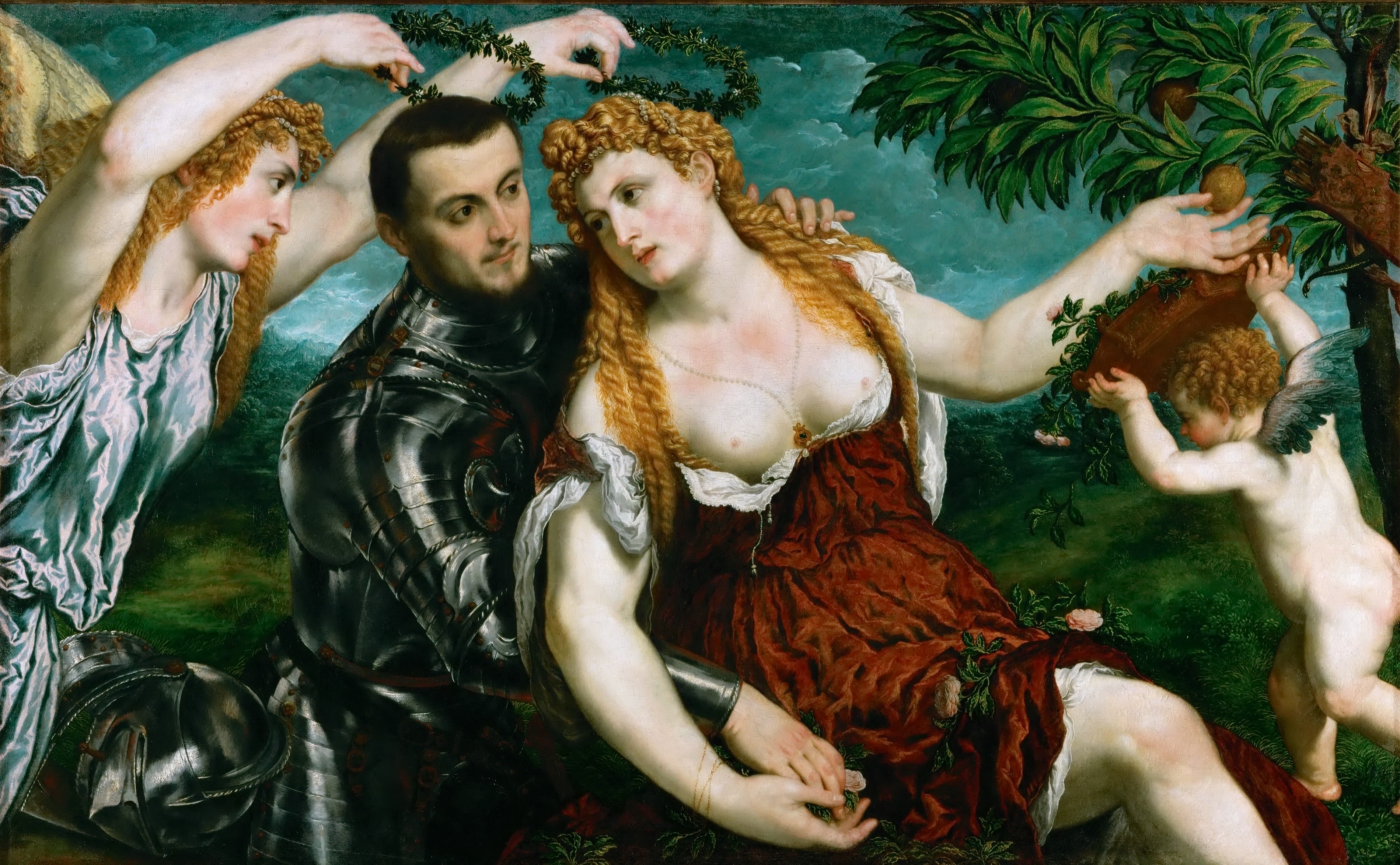 Paris Bordone, Allegory (Mars, Venus, Victoria and Cupido)
