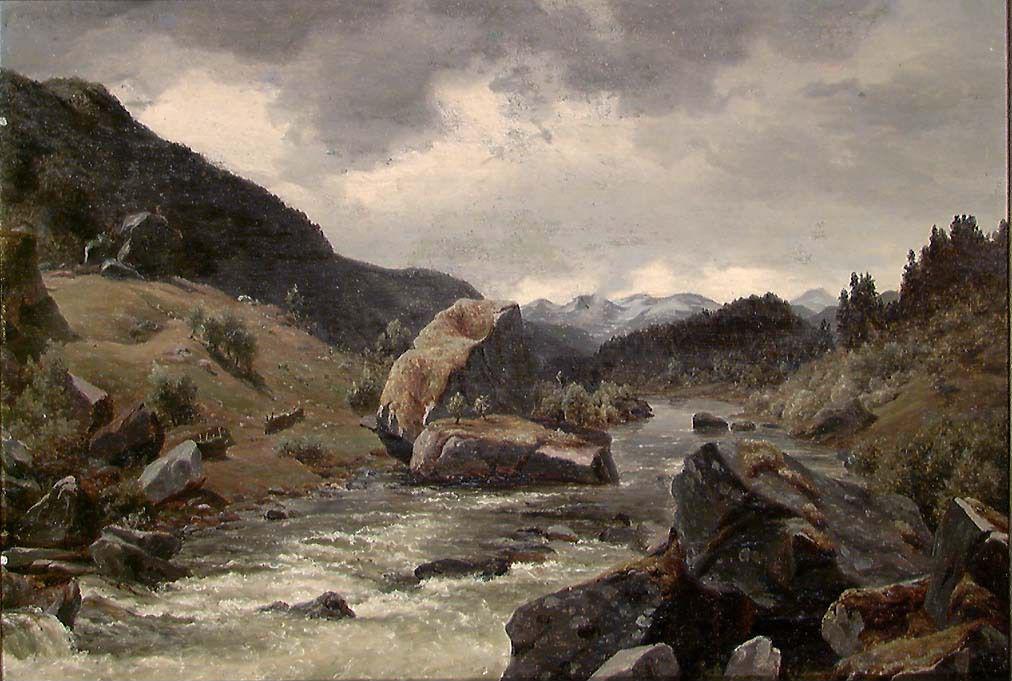 Bernt Lund, Landscape with a River