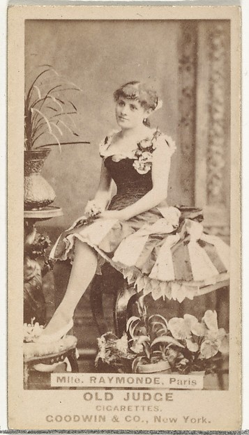 Goodwin & Company, Mlle. Raymonde, Paris, from the Actors and Actresses series (N171) for Old Judge Cigarettes