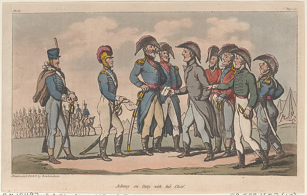 Thomas Rowlandson, Johnny on Duty with his Chief